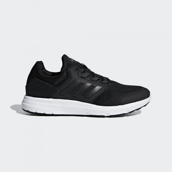 Черно-белые кроссовки для бега Adidas Galaxy