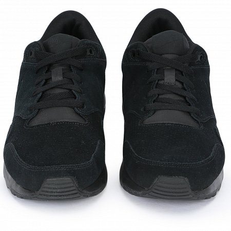 Беговые замшевые черные кроссовки Nike