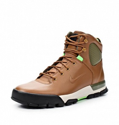 Коричневые высокие ботинки Nike AIR NEVIST-6 (осень-зима)