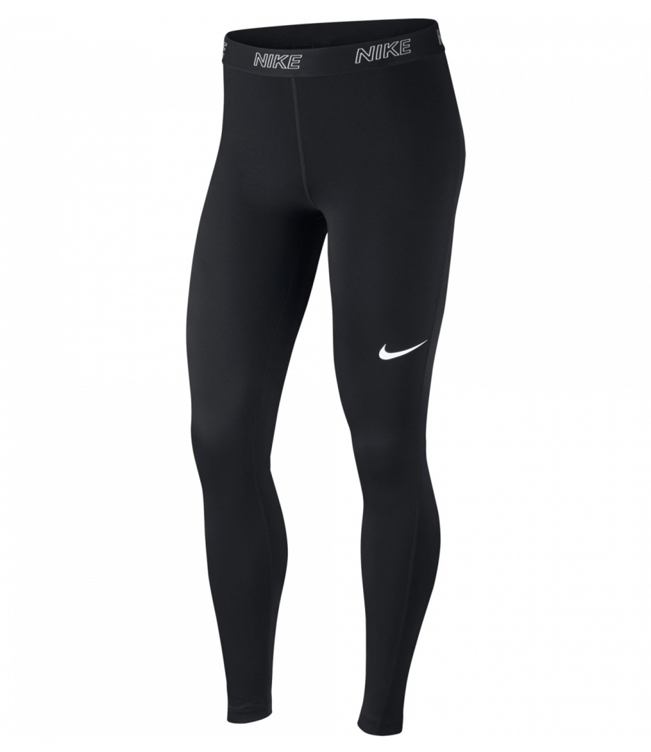 Черные леггинсы Nike для бега и фитнеса