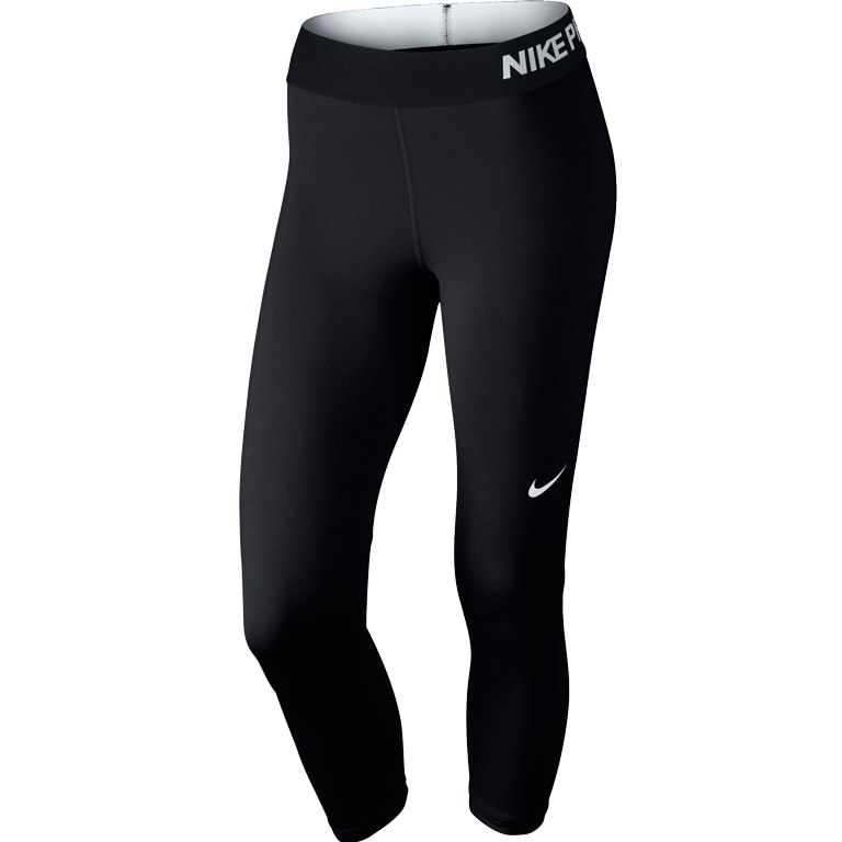 Черные брюки-капри Nike для бега и фитнеса