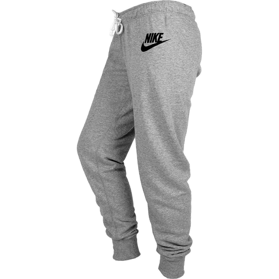 Серые свободные брюки Nike для бега и фитнеса