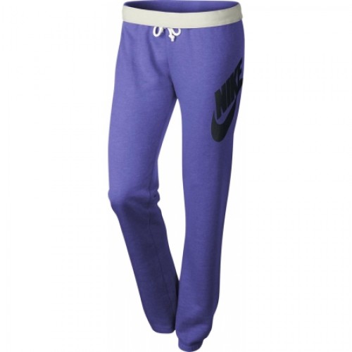Фиолетовые хлопковые спортивные штаны Nike RALLY PANT LOGO