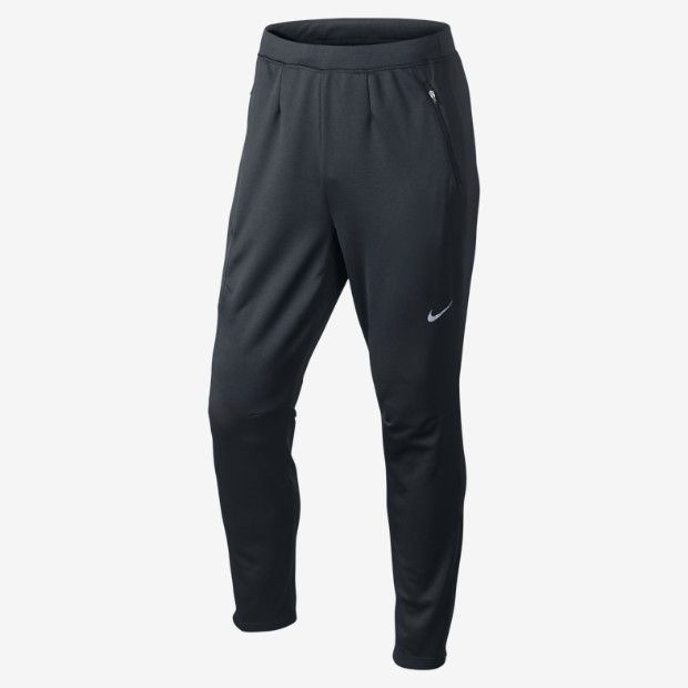 Черные зауженные штаны для бега Nike