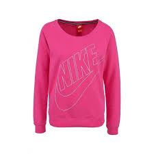 Розовый свитшот Nike с принтом