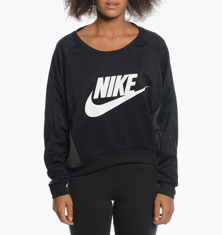 Черный свитшот Nike с принтом