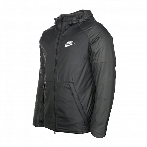 Короткая черная куртка с капюшоном Nike
