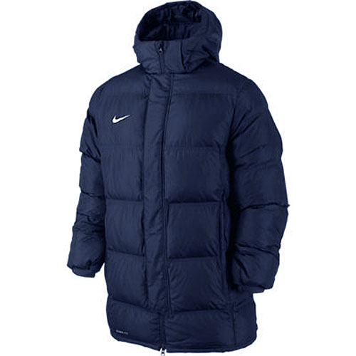 Темно-синяя удлиненная стеганая куртка Nike