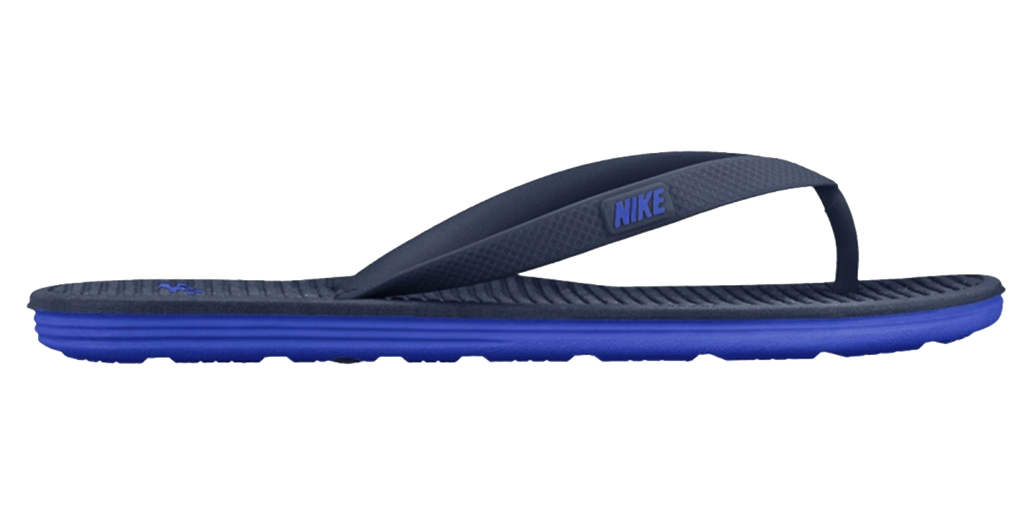 Синие сланцы Nike Solarsoft II