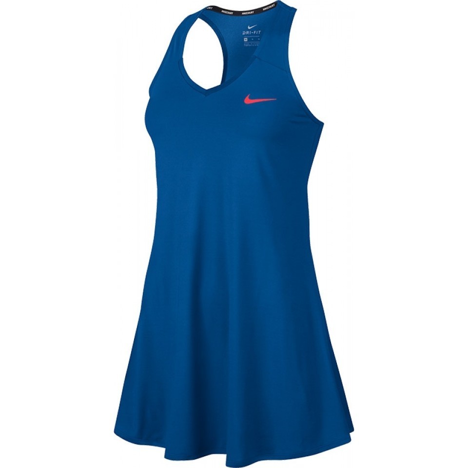 Синие платье для большого тенниса Nike