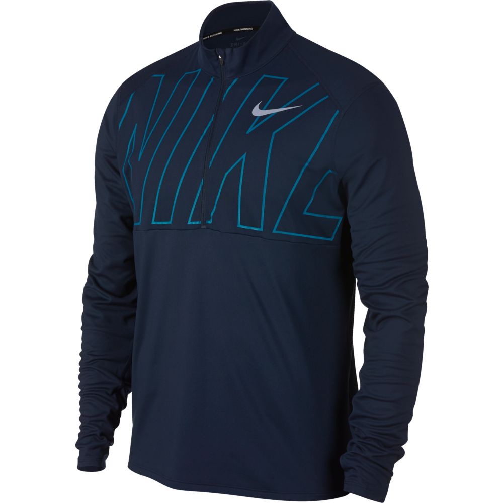 Темно-синий лонгслив Nike
