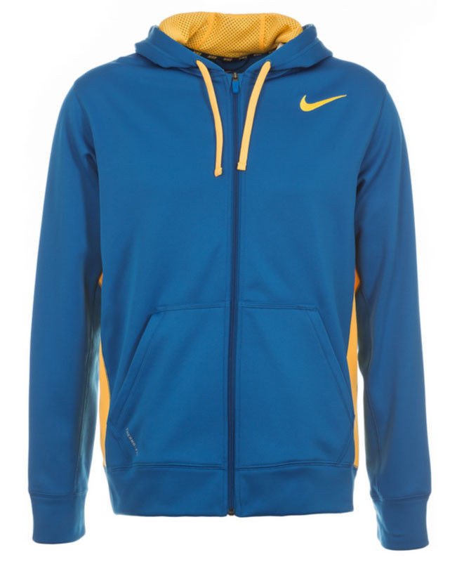 Спортивная толстовка с капюшоном Nike (голубой/желтый)