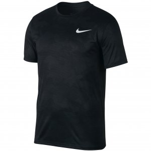 Черная футболка Nike Dry Tee Leg Camo Aop