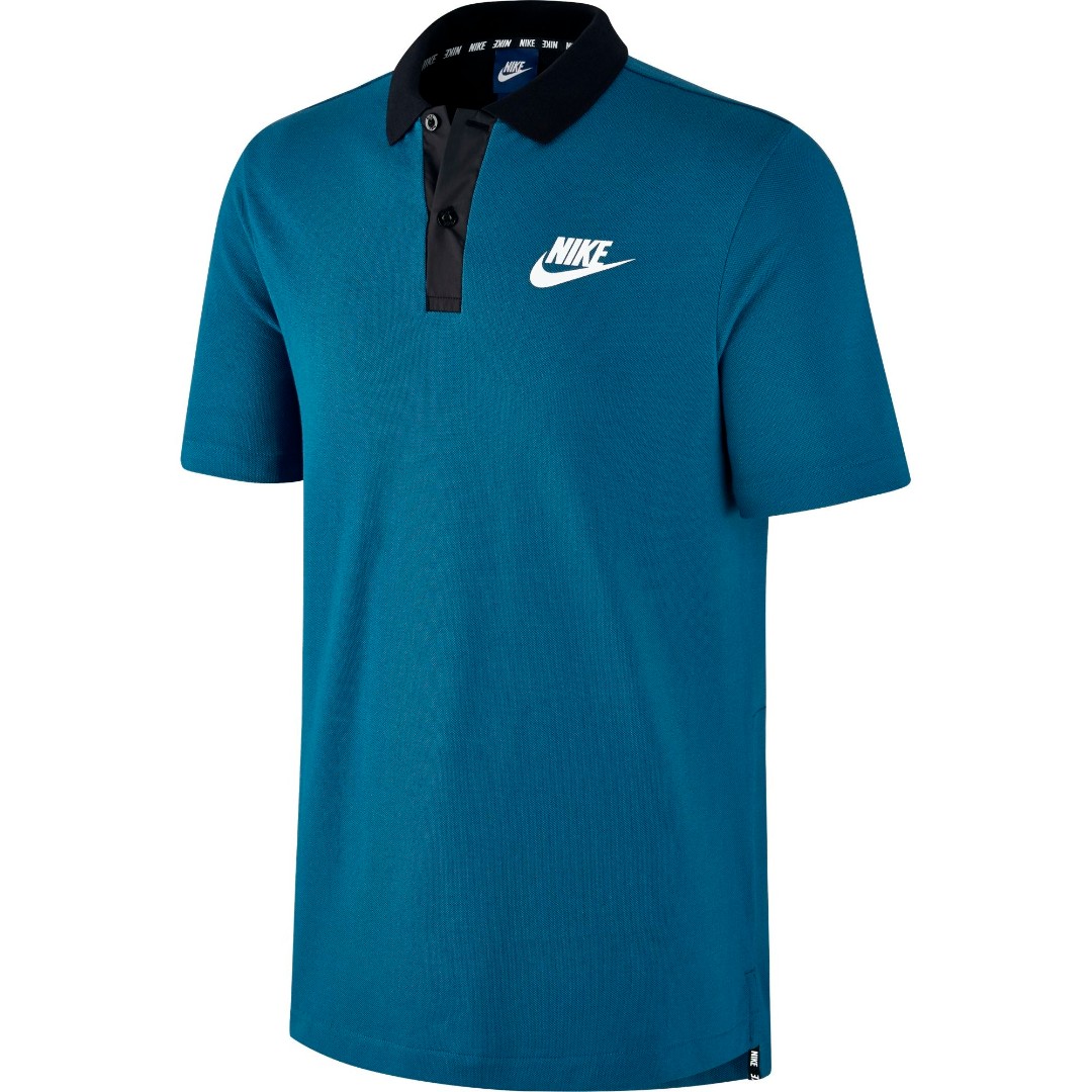 Синяя футболка поло Nike