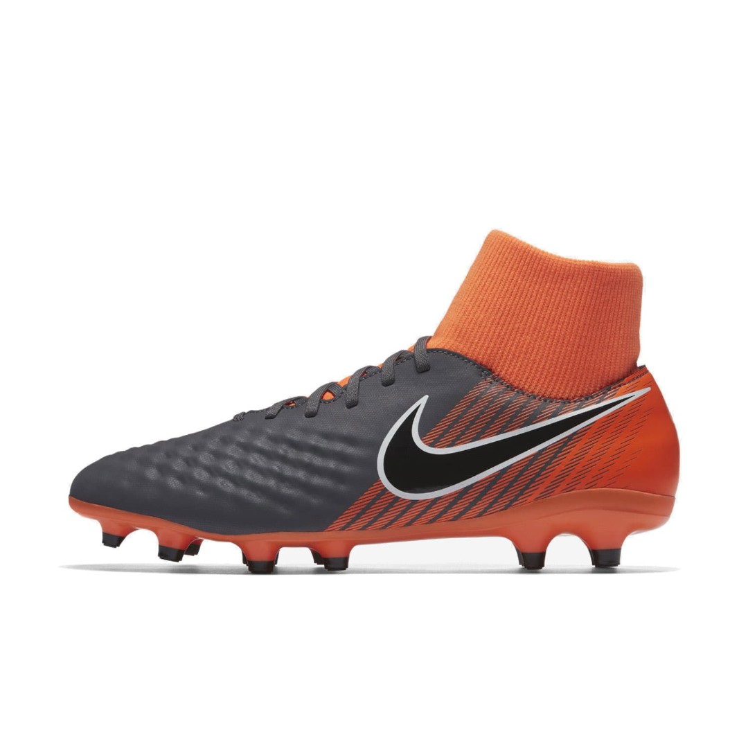 Бутсы Nike (серый/оранжевый)