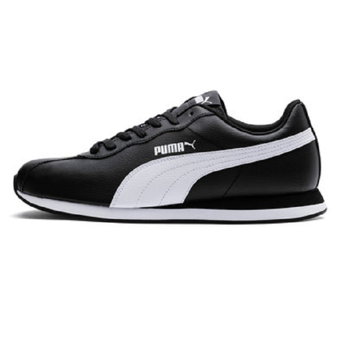 Черно-белые низкие кроссовки Puma Turin II