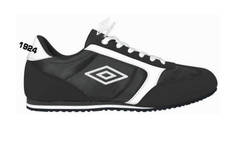 Черно-белые низкие кроссовки Umbro Primo