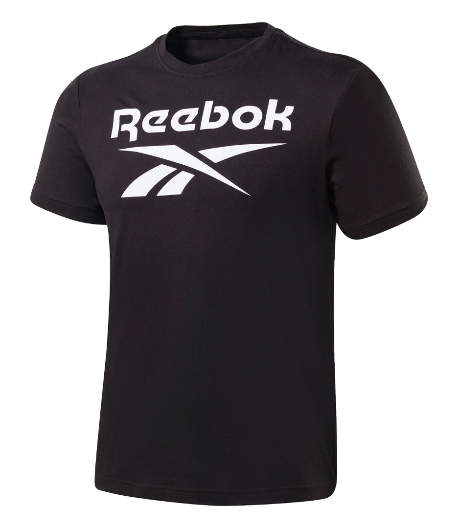 Черная футболка (ч/б) Reebok Ri Big Logo Tee