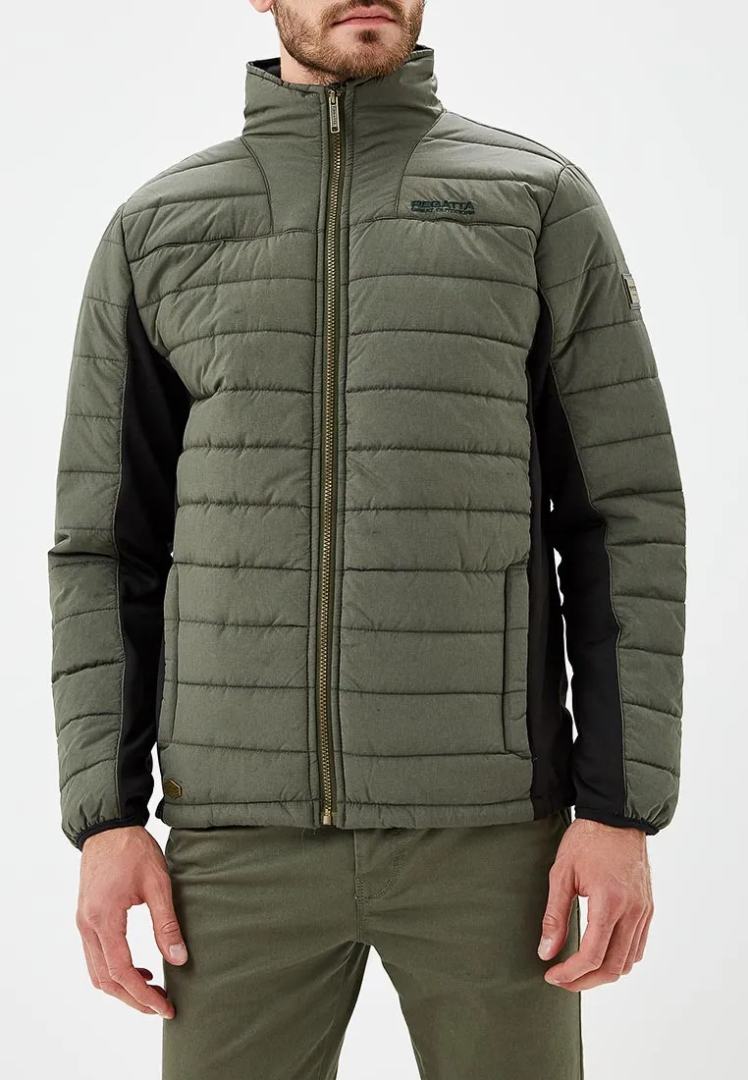 Стеганая утепленная куртка без капюшона Regatta (темно-зеленый)