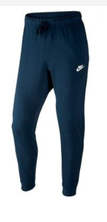 Брюки зауженные Nike Club Jersey Jogger синие