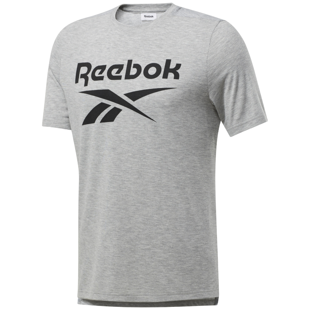 Серая футболка Reebok Workout Ready Supremium Men's Graphic
