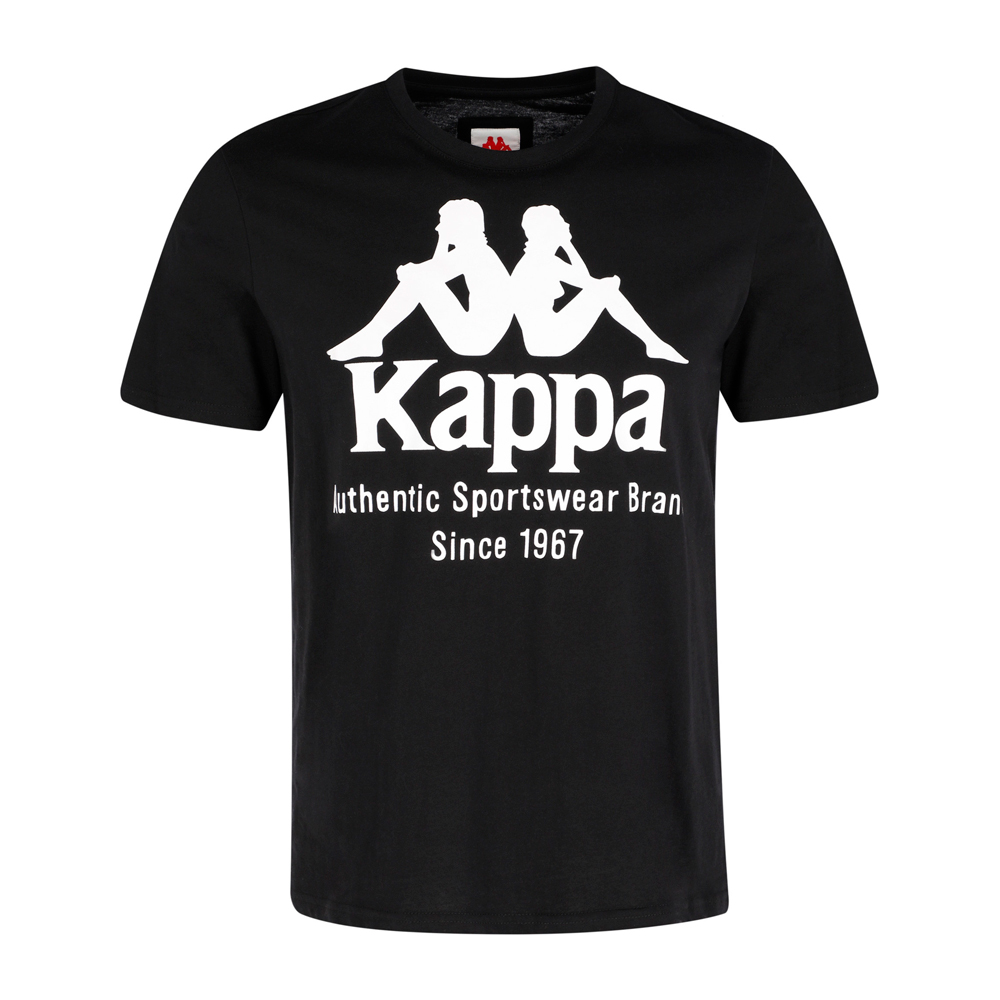 Черная мужская футболка Kappa