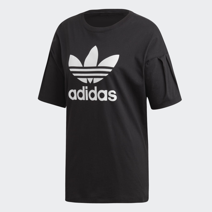 Черная свободная футболка Adidas Originals