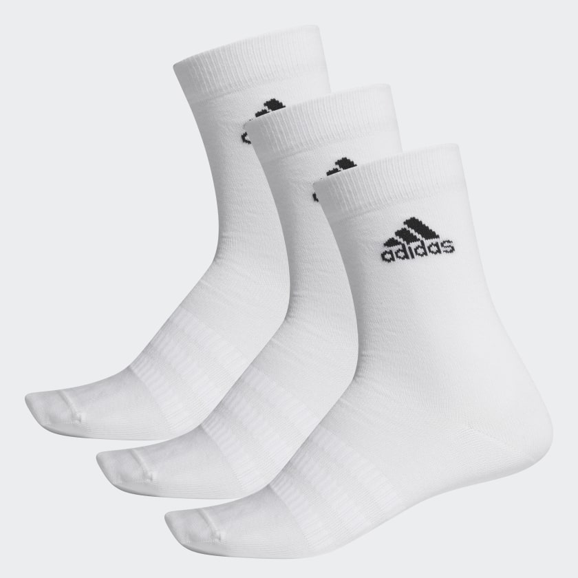 Белые носки Adidas Light Crew для бега
