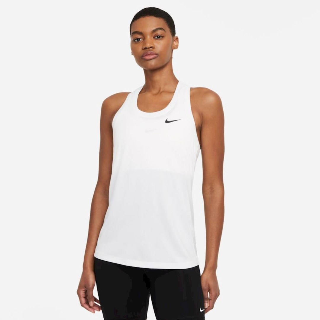 Белая свободная майка борцовка Nike T-Shirts Dri Fit Sleeveless T-shirt