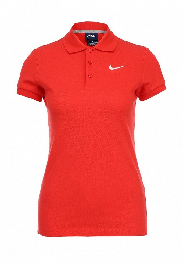 Красное поло Nike с воротником