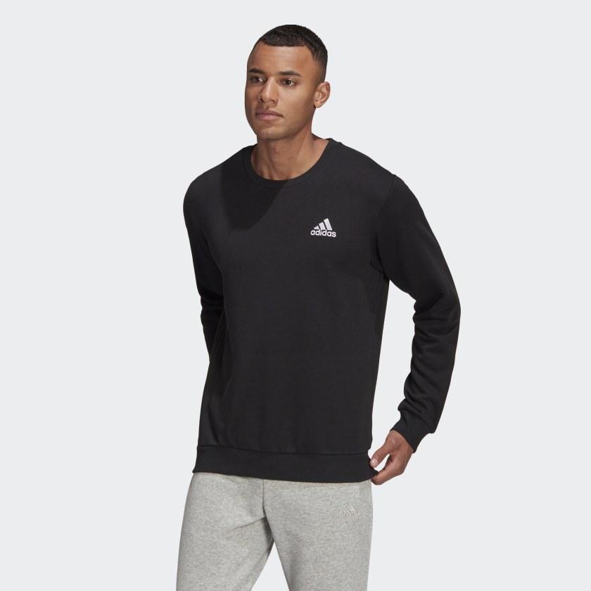 Черный свитшот Adidas Essentials Small Logo