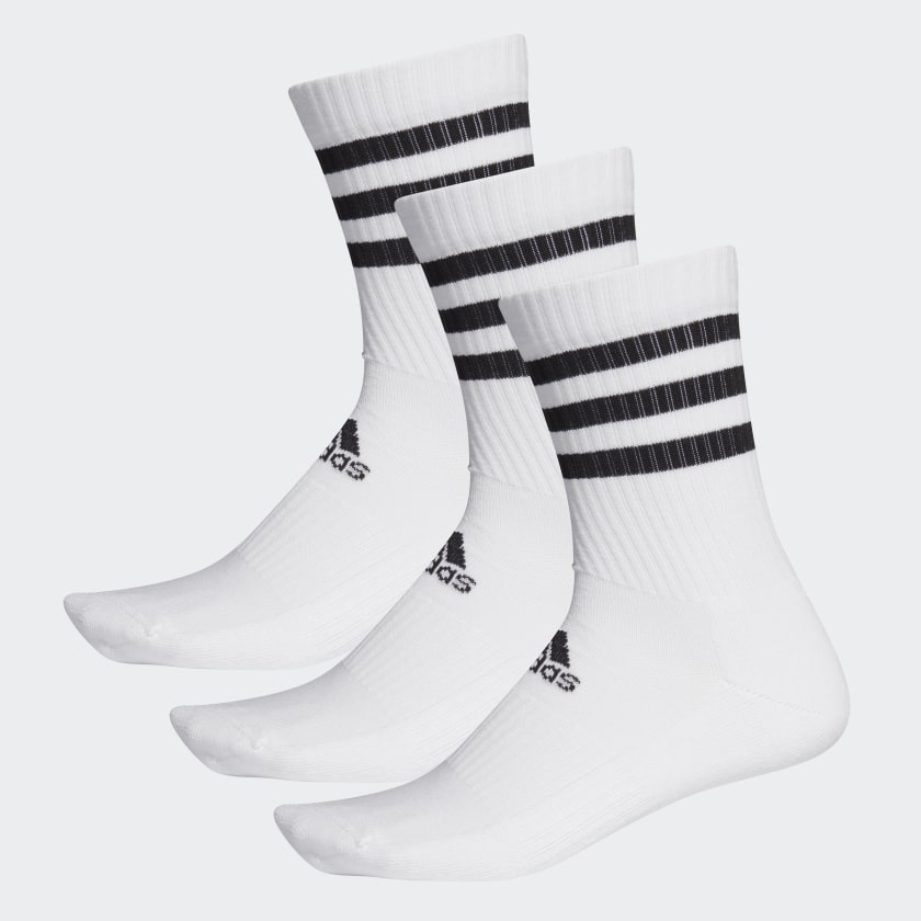 Высокие носки Adidas 3-Stripes Cushioned белые