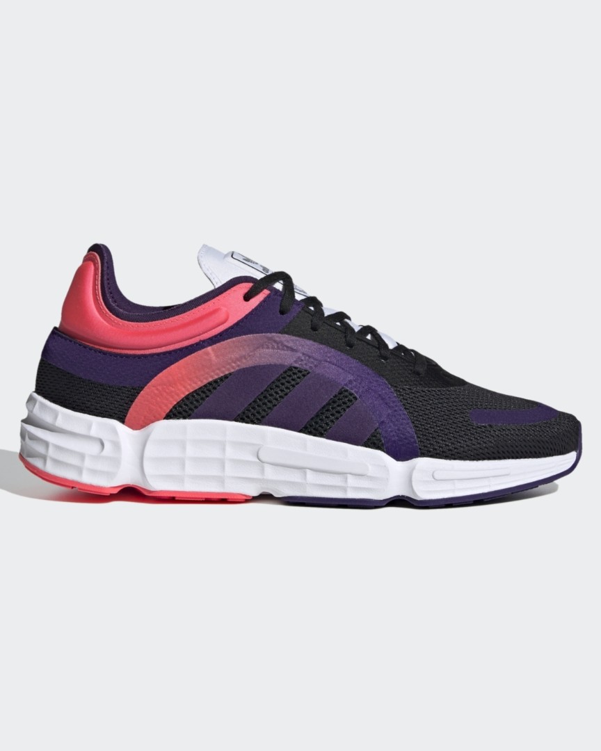 Яркие низкие кроссовки Adidas ZAPATILLAS SONKEI (черный/фиолетовый)