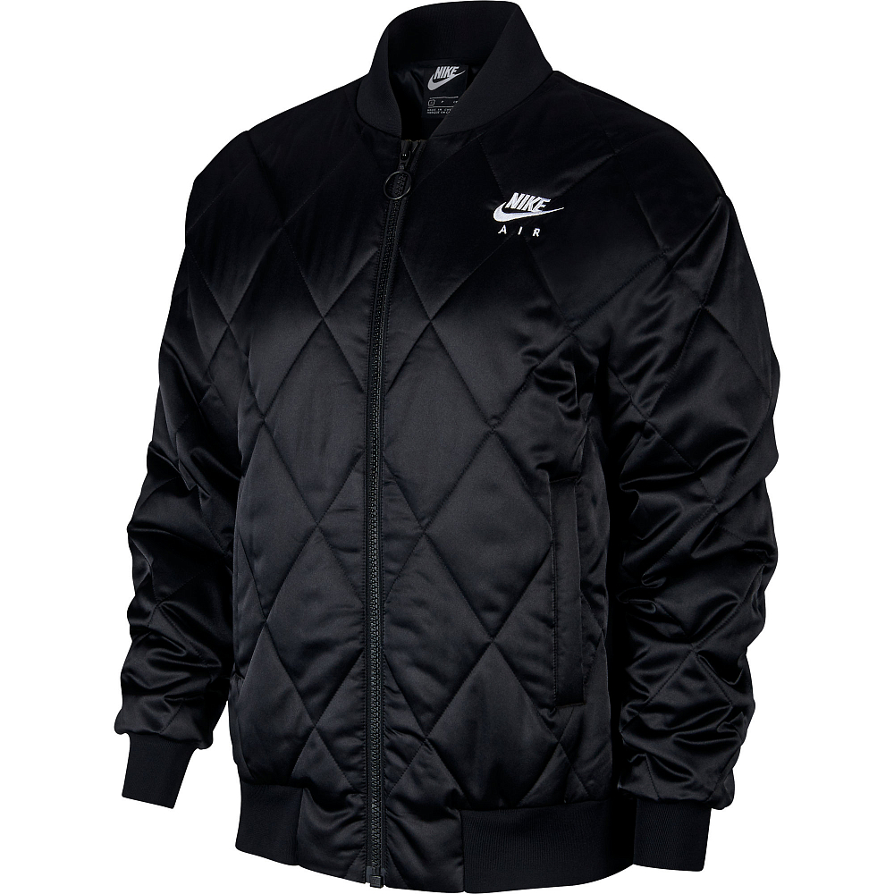 Черная стеганая куртка Nike Sportswear Air Syn Fill Jacket Satin без капюшона