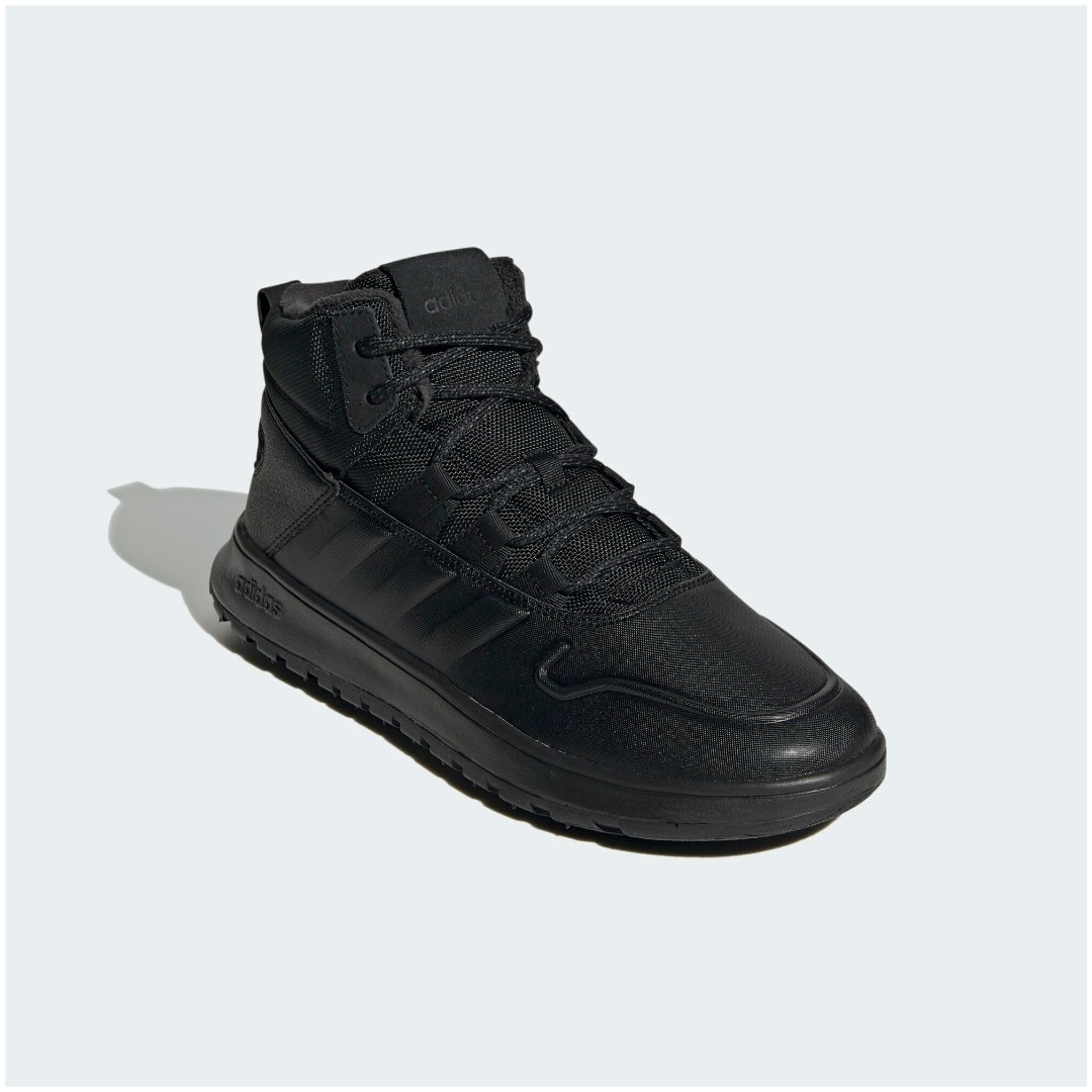 Черные высокие треккинговые ботинки Adidas Fusion Storm Wtr