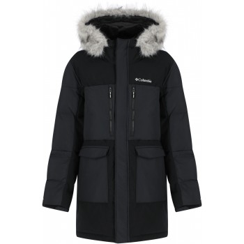 Куртка парка утепленная для мальчиков Columbia Marquam Peak Fusion черного цвета
