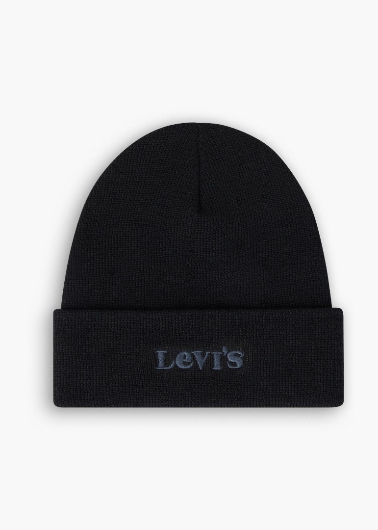 Черная шапка Levis