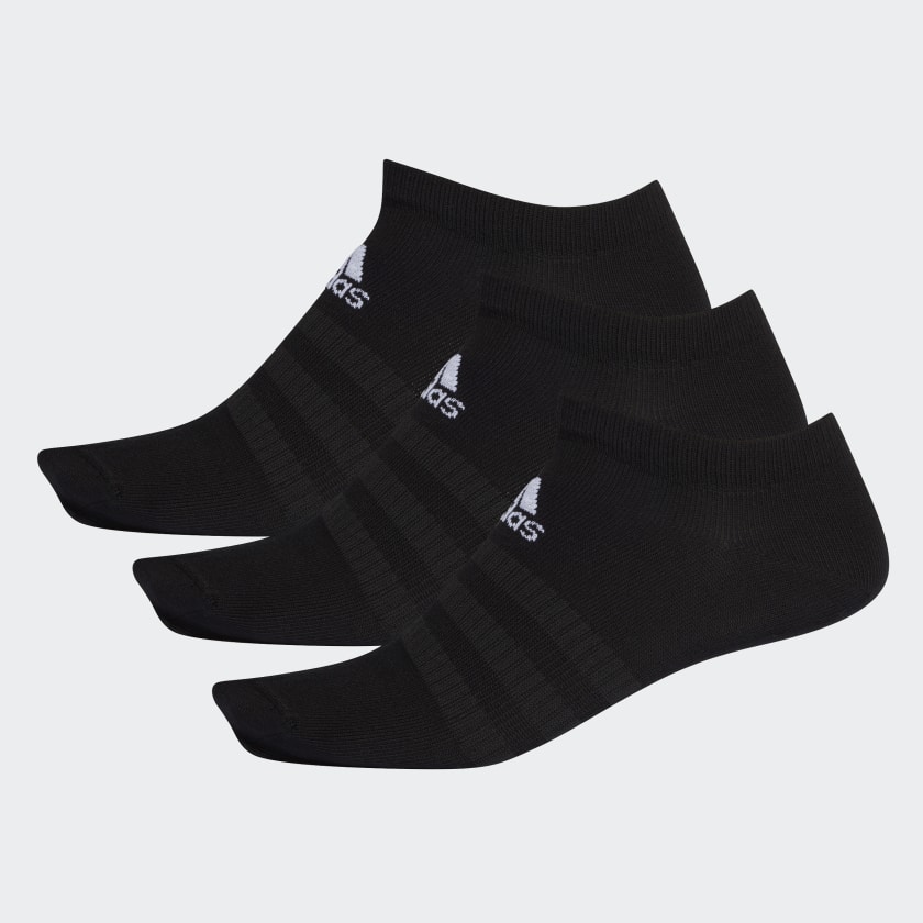 Носки короткие черные Adidas Light Low 3 пары