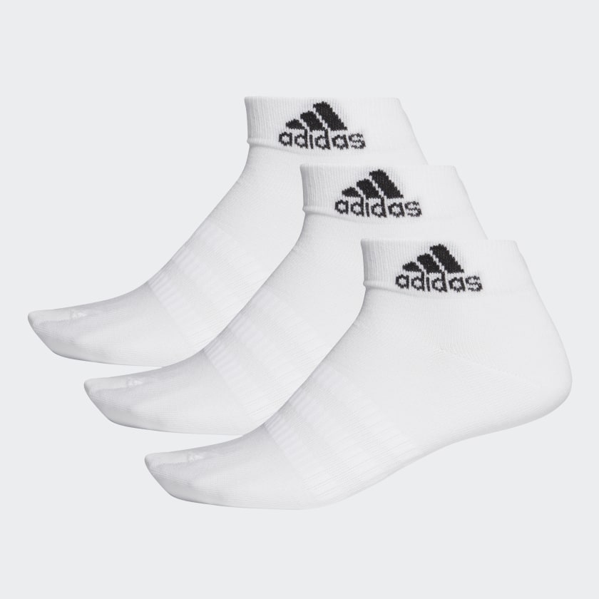 Короткие носки Adidas Light Ank для фитнеса белые