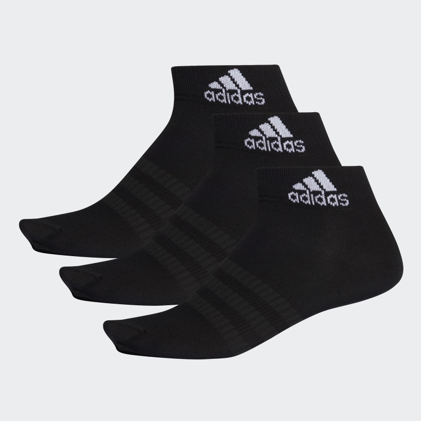 Носки черные укороченные Adidas Light Ank для фитнеса