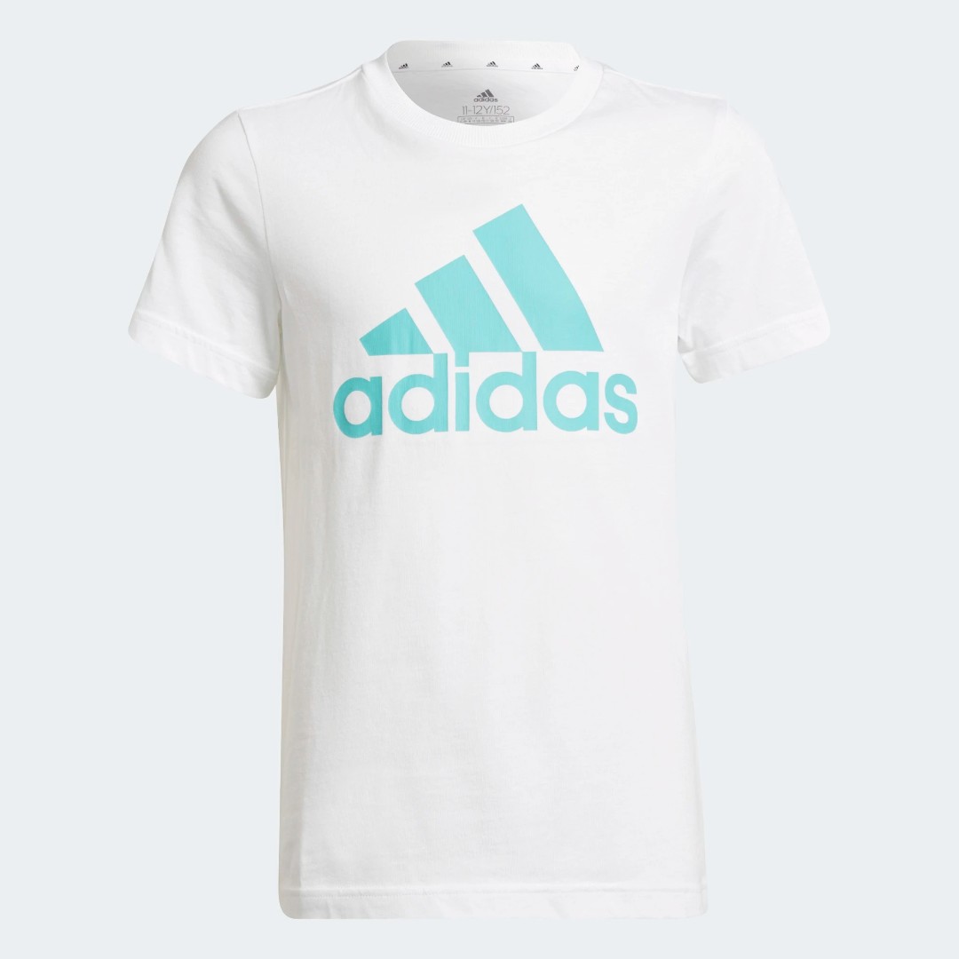 Трикотажная белая футболка Adidas B Bl Tee