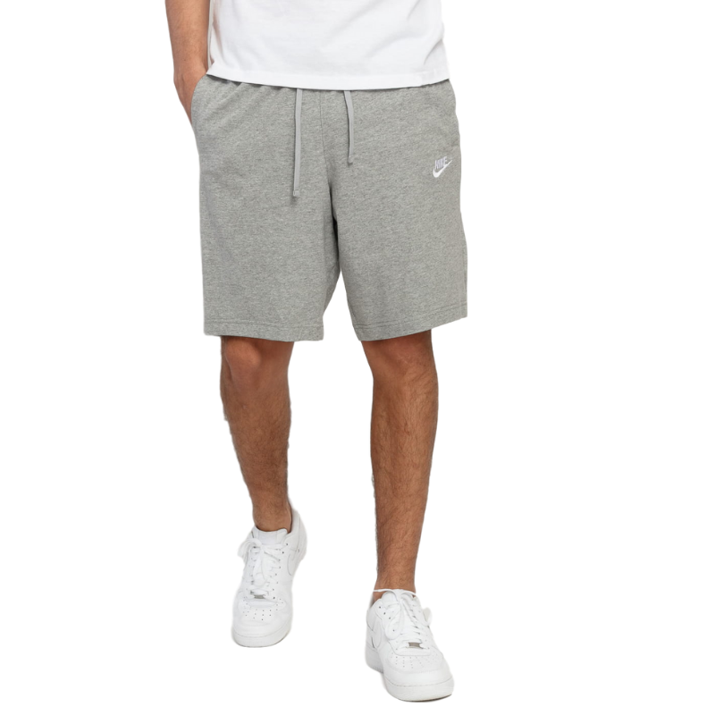 Серые шорты Nike Club Jersey с карманами