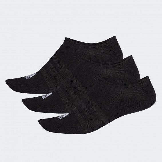 Короткие черные носки Adidas LIGHT NOSH (3 пары)