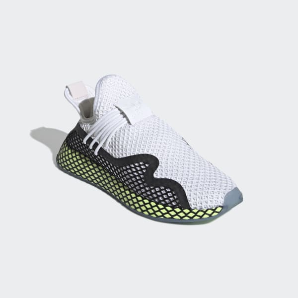 Беговые кроссовки Adidas (белый/черный/зеленый)