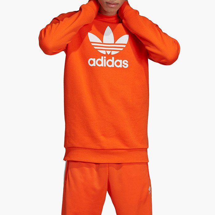 Яркий оранжевый свитшот Adidas