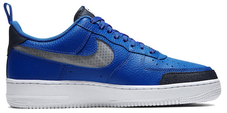 Синие низкие городские кроссовки Nike с белой подошвой