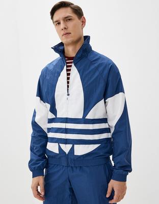 Ветровка без капюшона Adidas Originals (синий/белый)