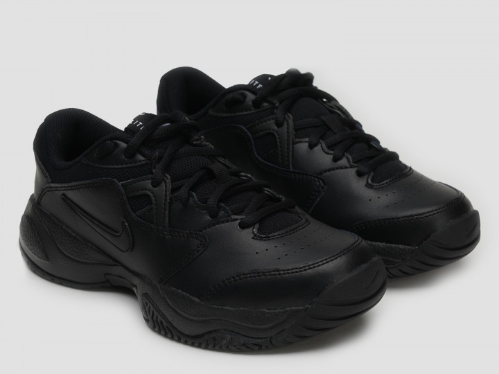 Тренировочные черные кроссовки Nike Jr Court Lite 2 на высокой подошве