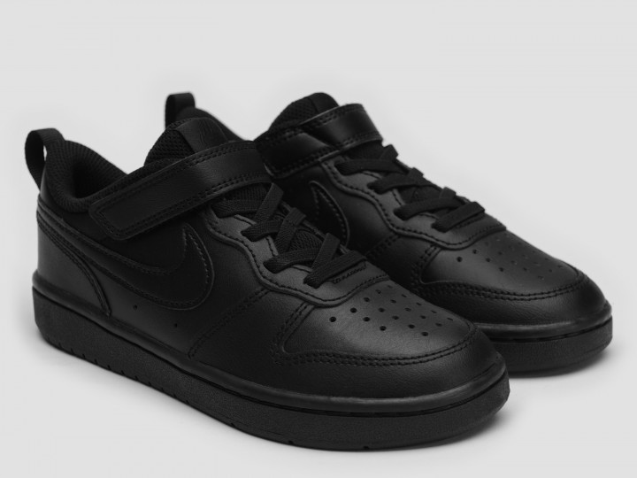 Черные низкие кроссовки Nike Court Borough Low 2 с липучками