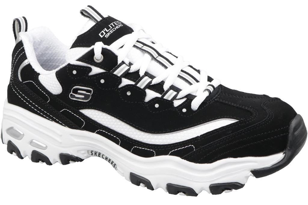 Черно-белые кроссовки Skechers D Lites